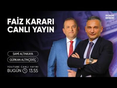 Faiz Kararı Canlı Yayın | Gürkan Altınçekiç | Ekonomi Ekranı