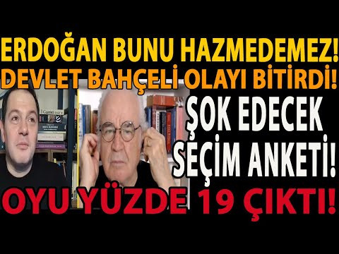 ERDOĞAN BUNU HAZMEDEMEZ! DEVLET BAHÇELİ OLAYI BİTİRDİ! ŞOK EDECEK SEÇİM ANKETİ! OYU YÜZDE 19 ÇIKTI!