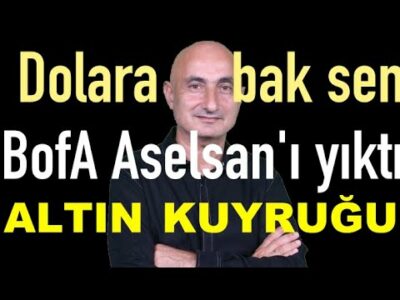 Dolara bak sen | Altın kuyruğu | BofA Aselsan'ı yıktı