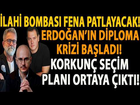 İLAHİ BOMBASI FENA PATLAYACAK! ERDOĞAN’IN DİPLOMA KRİZİ BAŞLADI! KORKUNÇ SEÇİM PLANI ORTAYA ÇIKTI!