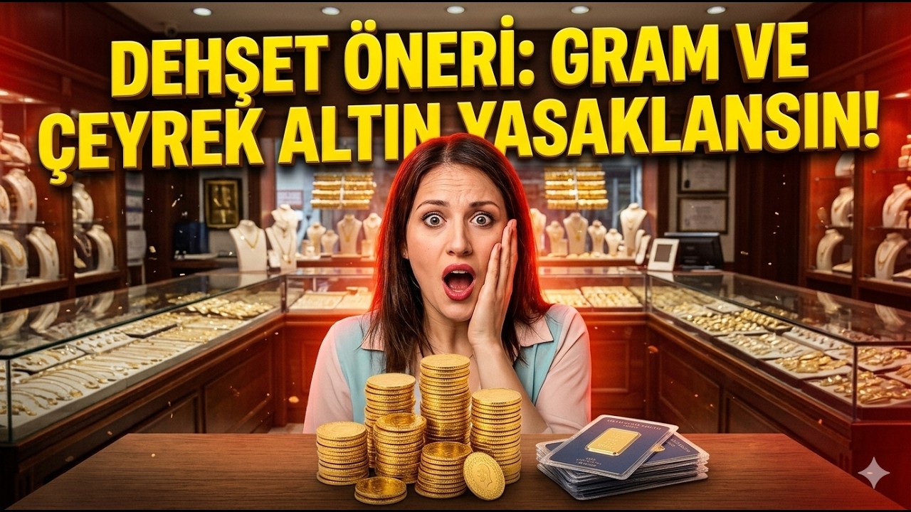 Dehşet Öneri: Gram ve Çeyrek Altın Yasaklansın!