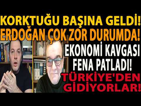 KORKTUĞU BAŞINA GELDİ! ERDOĞAN ÇOK ZOR DURUMDA! EKONOMİ KAVGASI FENA PATLADI! TÜRKİYE'DEN GİDİYORLAR