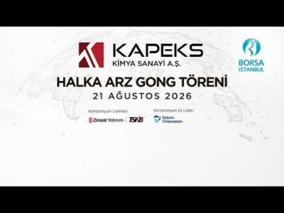 "KAPEKS Kimya Sanayi AŞ" Halka Arz Gong Töreni