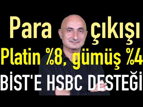 Para çıkışı | Platin%8 Gümüş%4 Ne oldu? | Borsaya ilaç gibi gelen HSBC raporu