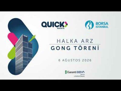 "Quick Sigorta" Halka Arz Gong Töreni