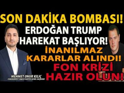 SON DAKİKA BOMBASI! İNANILMAZ KARARLAR ALINDI! ERDOĞAN TRUMP HAREKAT BAŞLIYOR! FON KRİZİ HAZIR OLUN!