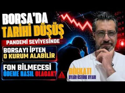 BORSADA TARİHİ DÜŞÜŞ! FONLARDA KAFALAR KARIŞIK! NE OLACAK! Emre ŞİRİN #borsa #altın #fon #pblk